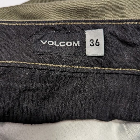 Volcom Frickin Modern Straight Chino Men’s Pants Green 36x31 - Picture 5 of 6